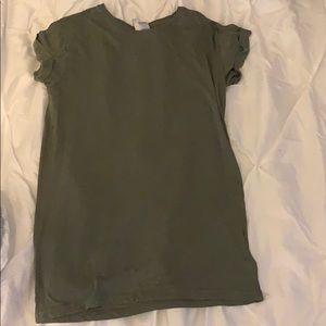 Green T-shirt Dress